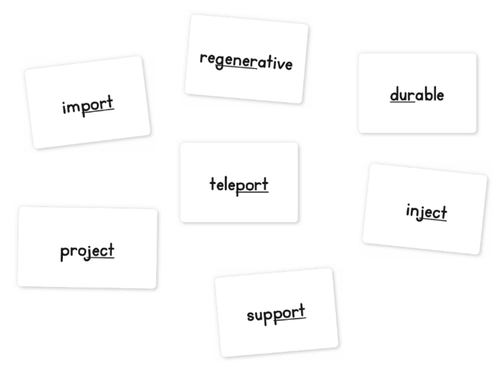 Teaching morphology helps students learn how to analyze unfamiliar words.