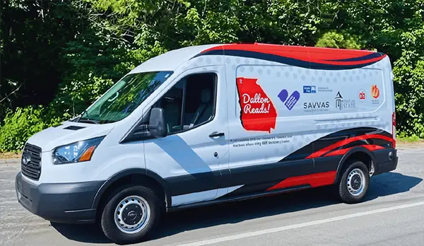 Dalton Reads mobile library brings free books and literacy resources to students and families throughout the Dalton Public Schools community.
