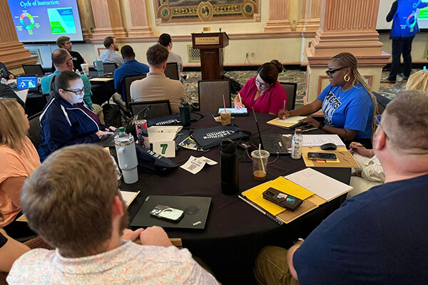 Mobile County Public Schools educators attending a professional development session.