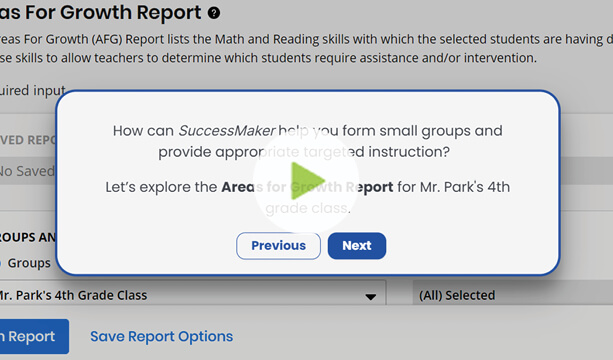 Explore Instructional Small Groups Report