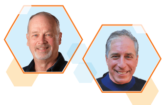 Miller & Levine Biology program authors Ken Miller and Joe Levine.