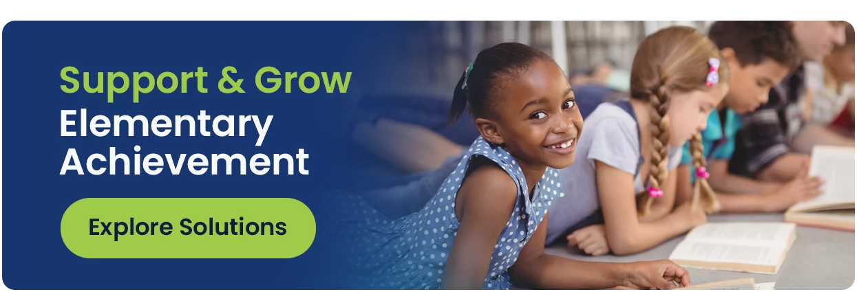 Image of elementary students reading books