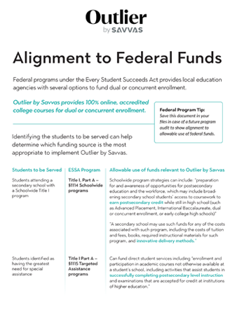 Funding for Dual Enrollment