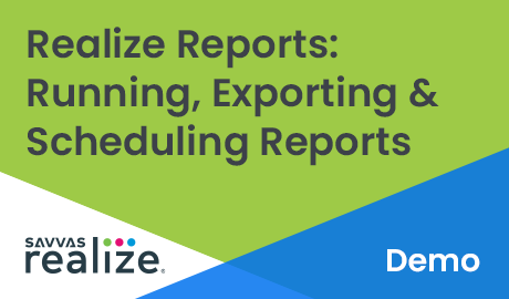 Realize Reports - Running, Exporting &amp; Scheduling Reports