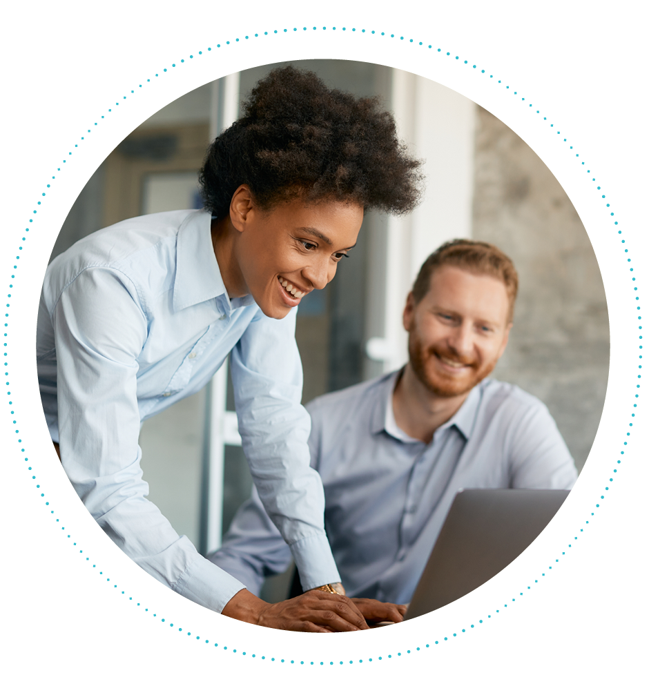 A group of teachers reading the answers to frequently asked questions about the Science of Reading.