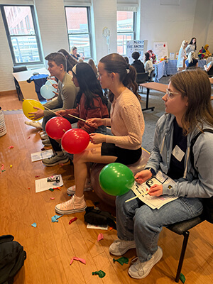 Norwin School District students participate in a hands-on career exploration activity during a workforce development event focused on healthcare and community-based professions.