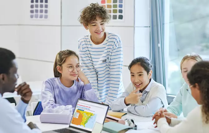 Image of children learning